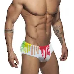 Sexy Color Printed Tape Cup Swim Briefs enhance your curves, perfect for beach or pool, offering a stylish and flatterin — photo 29