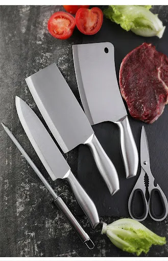 Title 5, Stainless steel kitchen knife gift set. Sharp, ...