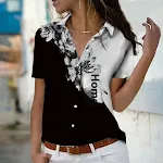 Classic Color Matching Floral 3D Digital Printing Casual Plus Size Shirt, offering comfort and style for everyday wear. — photo 3