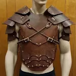 Men's Leather Chest Protection Shoulder Armor offers medieval style and protection. Perfect for LARP, cosplay, and histo — photo 12