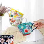 Aomak Ceramic Cup Personalized Hand-painted Water Cup Creative Mug Enjoy Your Coffee, Tea, or Drinks in Style Perfect Gi — photo 9