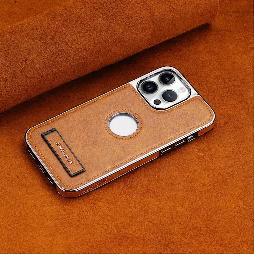 Title 8, Capa para celular de couro premium com suporte....