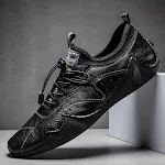 Męskie casualowe buty skórzane, oddychające i wszechstronne, dla mody i komfortu. Idealne na co dzień, łączą styl i wygodę. — zdjęcie 15