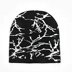 Spinnenweb jacquard gebreide muts Koudebescherming in de herfst en winter — foto 3