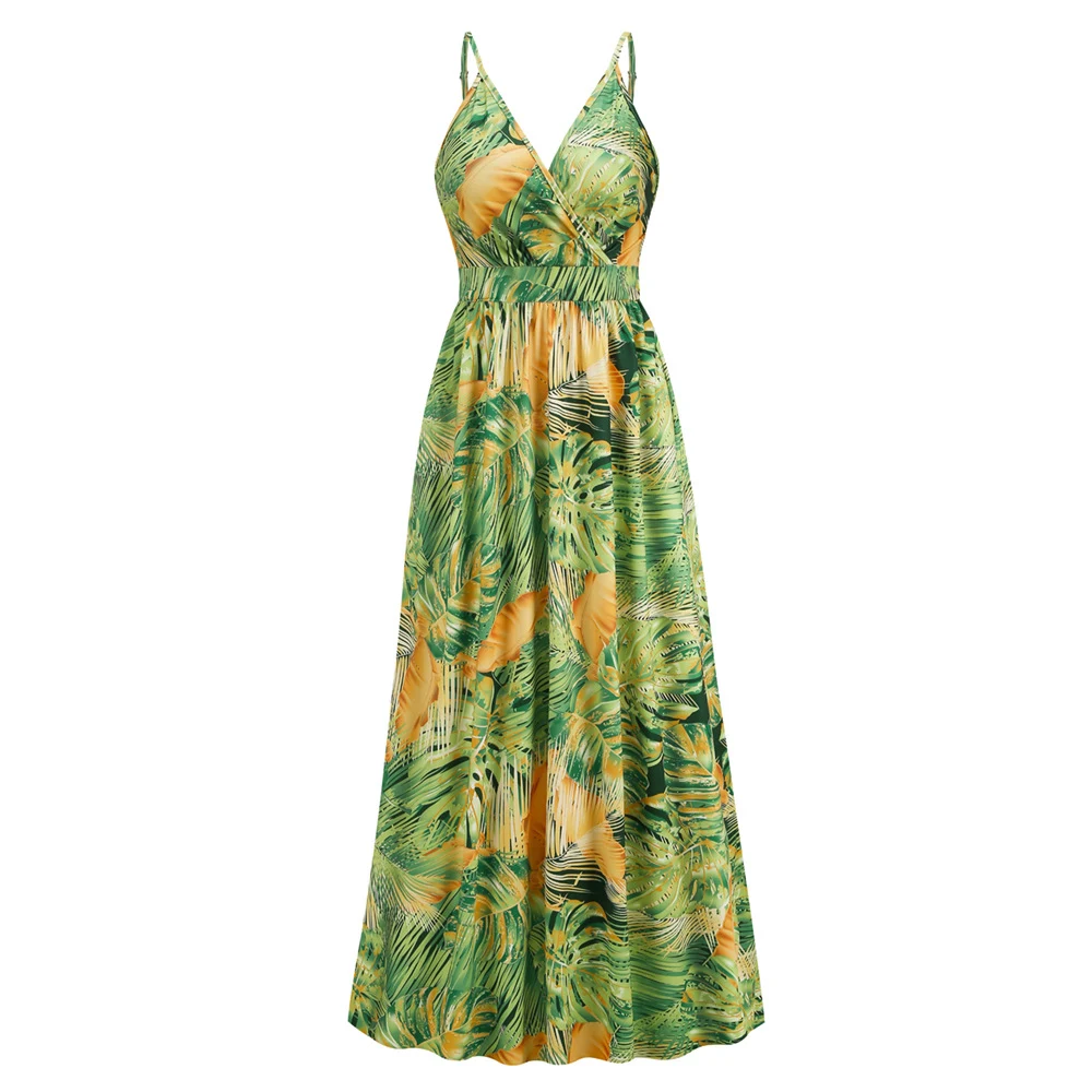 Title 5, Robe Longue Fleurs Été Femme Bohème Plage Vacan...
