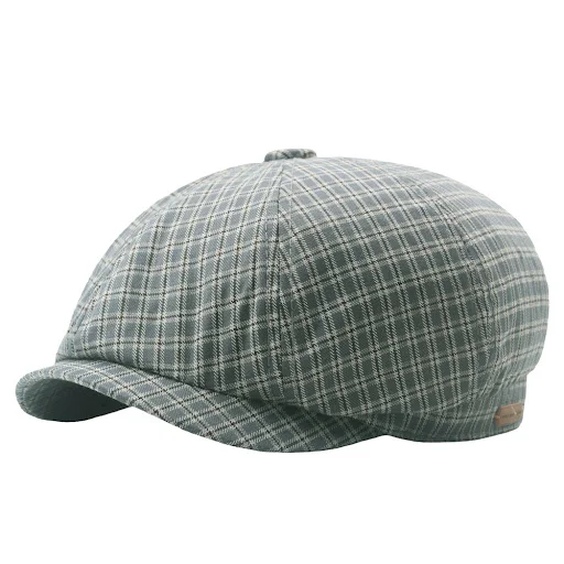 Title 7, Casual British Small Lattice Beret Retro, a sty...