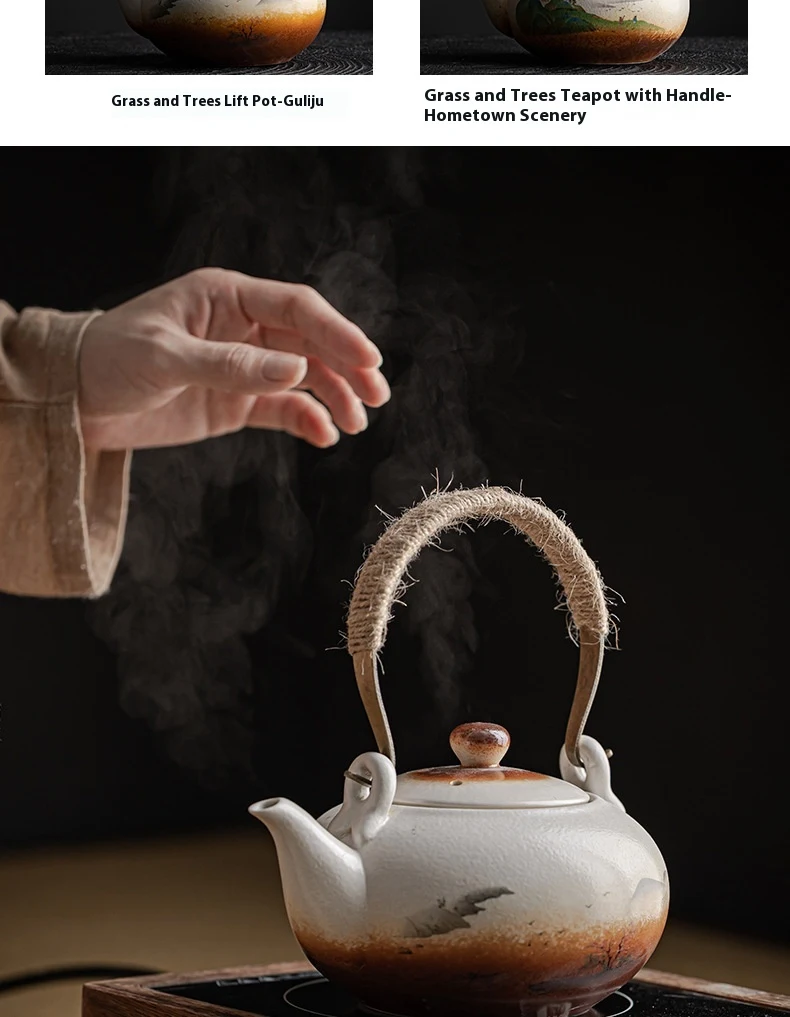Title 5, Creative Household Ceramic Large Teapot Tea Set...