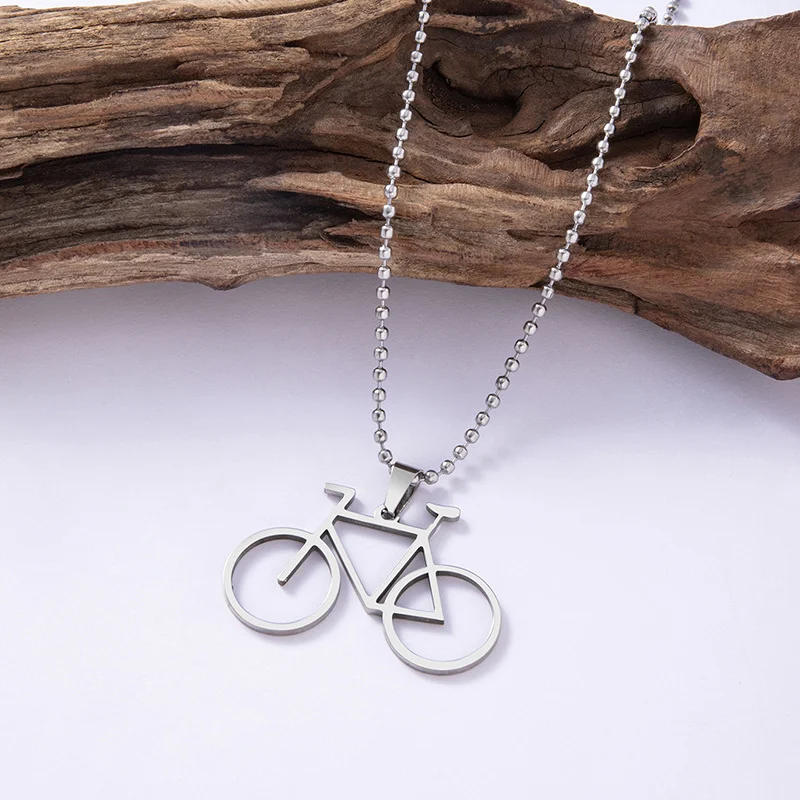 Title 5, Colar de mountain bike em aço inoxidável com co...