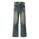 Washed and Worn Ripped Jeans for Men and Women — photo 2