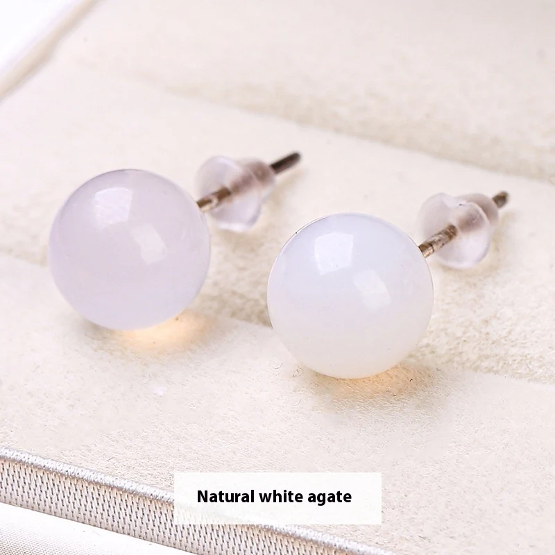 Brincos de pressão de ágata vermelha natural, minoritários e temperamentais, no atacado, eleve seu estilo único e marcante. — foto 23