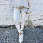 Women's slim-fit plaid printed leggings, European and American fashion trend, stylish and comfortable. Perfect for a mod — photo 5