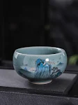 Cultural and Creative National Fashion Ge Kiln Tea Cup Gift Box. Experience the art of tea, an elegant gift for tea love — photo 3