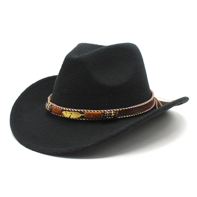 Title 4, Etnische stijl metalen veren westerse denim hog...