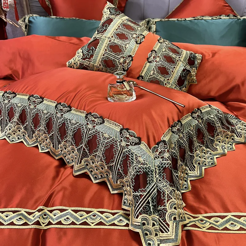 Conjunto de Quatro Peças de Brocado Sedoso de Alta Precisão. Desfrute do luxo e da suavidade para noites de sono incríveis. — foto 30