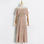 Vestido de verano holgado con volantes en un solo hombro ideal para ocasiones especiales, cómodo y elegante, perfecto para lucir fabulosa. — foto 8