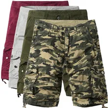 Title 7, Mens Camouflage Loose Multi-pocket Workwear Sh...