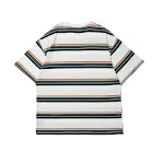 Camiseta a rayas retro japonesa unisex, manga corta, estilo vintage. Ideal para un look casual y moderno, cómoda y con diseño único. — foto 10