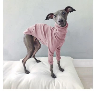 Title 3, Solid Color High Neck Threaded Two Legged Dog S...