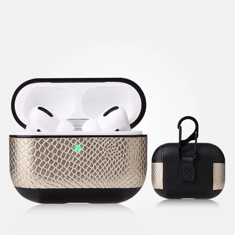 Title 6, Apple compatible AirPods Pro leather case, prov...