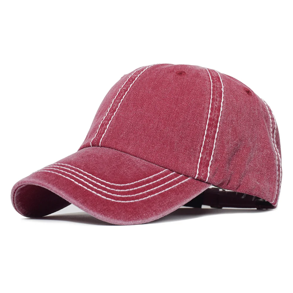 Title 5, Pure cotton solid color washed baseball hat. So...