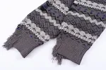 Men's Autumn And Winter Torn Jacket Jacquard Color Matching. Stylish, warm and comfortable jacket perfect for cold weath — photo 6