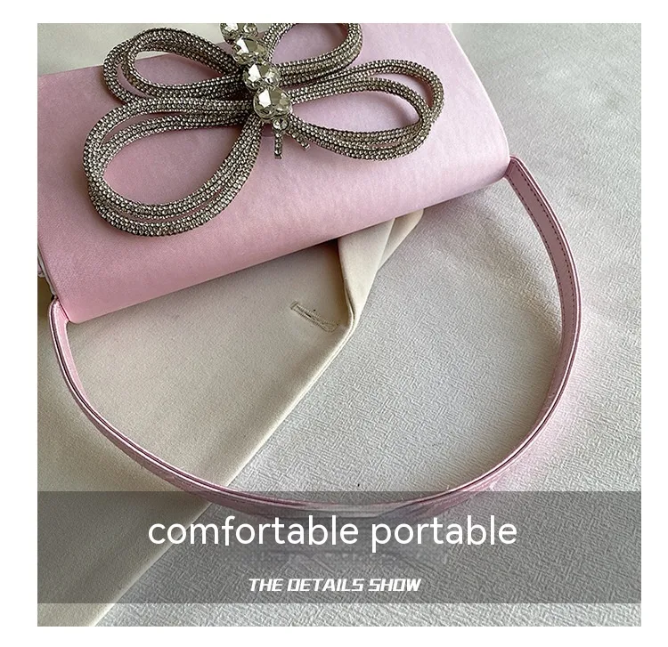 Bolsa feminina com laço Uma bolsa charmosa e elegante para mulheres, ideal para complementar seu visual com praticidade e estilo em qualquer evento. — foto 16