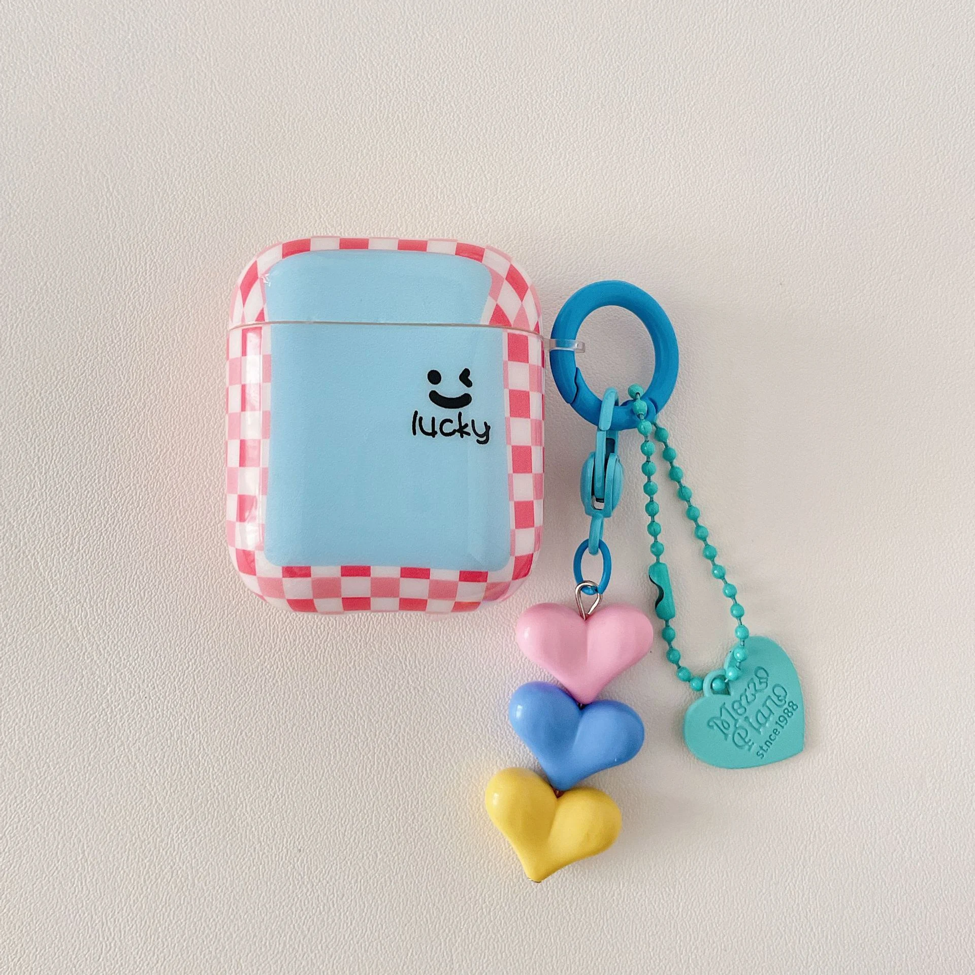 Capa protetora de silicone para fones de ouvido com grade e pingente. Proteja seus fones, design estiloso. — foto 3