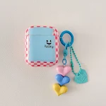 Capa protetora de silicone para fones de ouvido com grade e pingente. Proteja seus fones, design estiloso. — foto 3