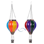 Luminária decorativa solar suspensa para exterior tipo lanterna Ambiente agradável e instalação fácil ideal para jardins e varandas — foto 32