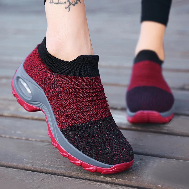 Title 3, Breathable Mesh Shoes for Middle Aged Women One...