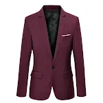 Terno Masculino Casual Slim Cor Sólida Pequeno Fashion Elegante Caimento Ajustado Conforto e Estilo para Ocasiões Casuais Visual Moderno — foto 1