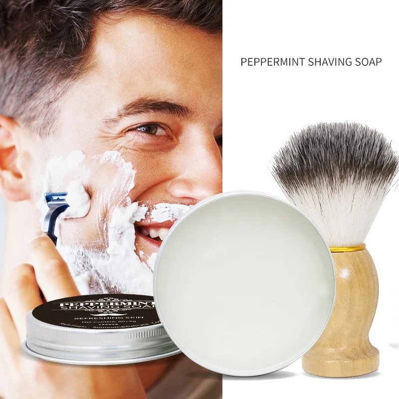 Title 5, Sapone da barba da uomo alla menta, crema da ba...