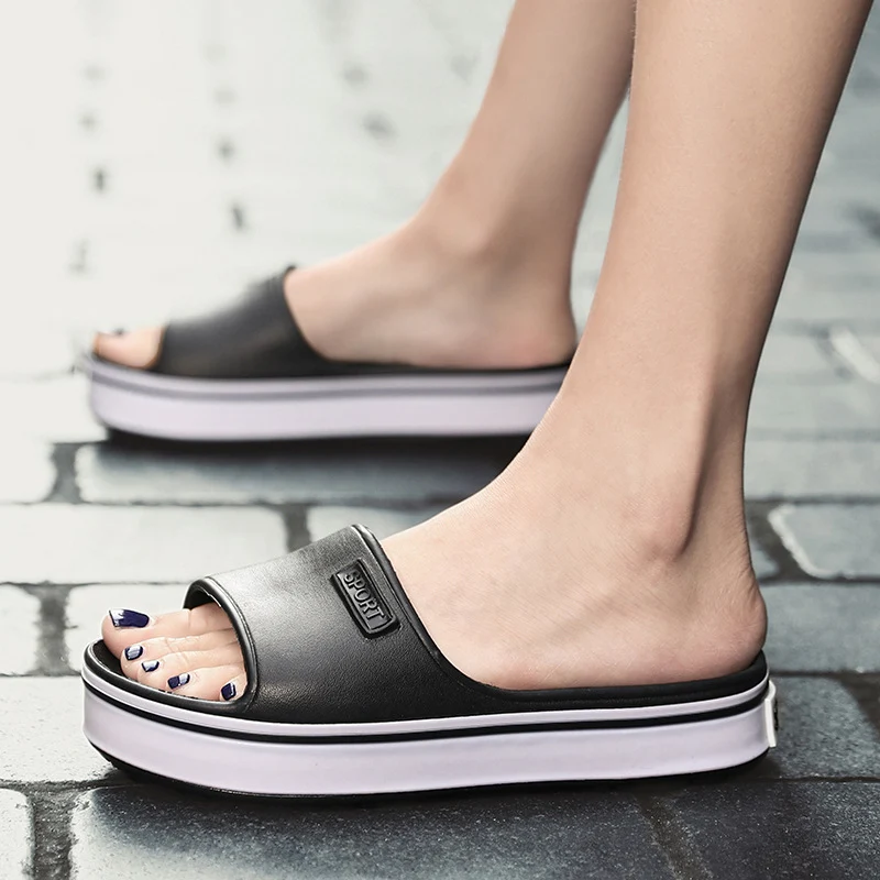 Title 8, Zapatillas antideslizantes para baño hogar, seg...