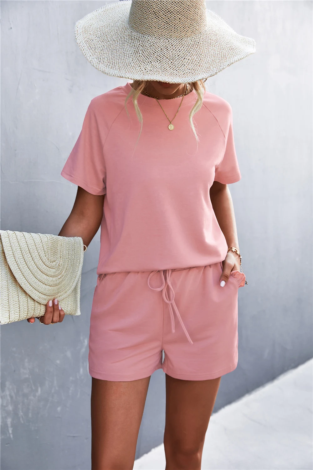 Title 7, New Spring Summer Solid Color Round Neck Ruffle...