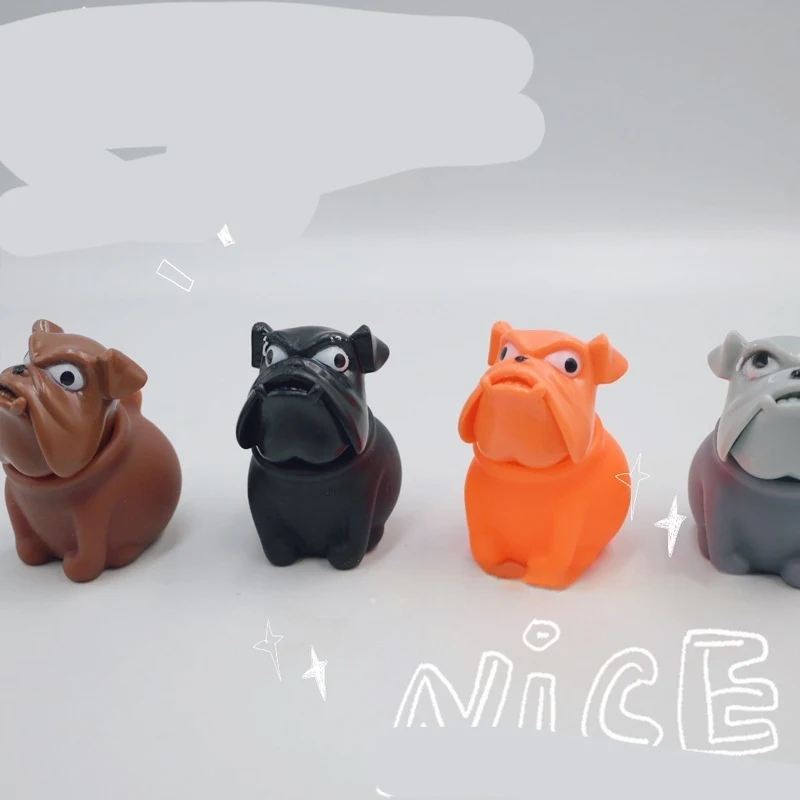 Creative New Exotic Decompression Pug Squeeze Dog Head Angry Dog Vent Toy for stress relief, fun, and a unique way to de — photo 2