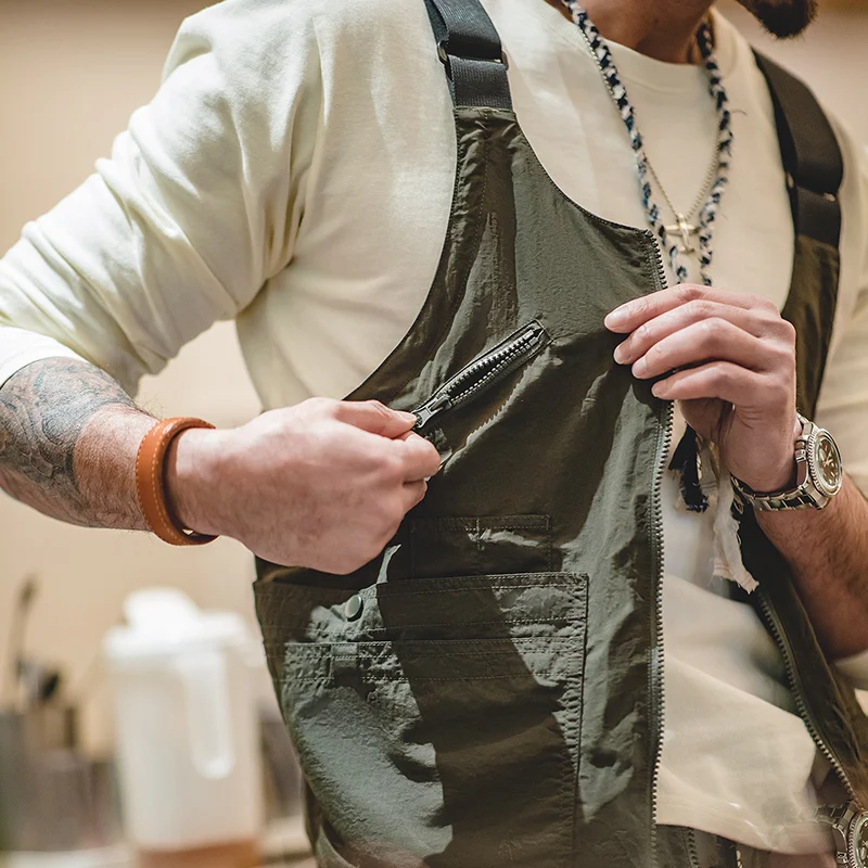 Title 2, Workwear Japanese Vintage Multi Pocket Sleevele...