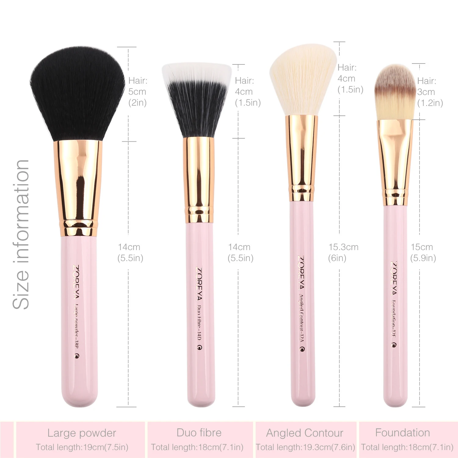 Title 1, Man-made fiber color tube makeup brush set for ...