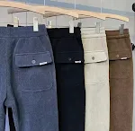 Men's Casual Pants Fleece-lined Thick Loose Trousers Comfortable and Warm Winter Wear for Relaxed Style — photo 23