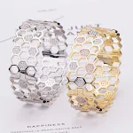 Pulseira de diamantes Honeycomb e Anel Love Nest co-construído, celebre o amor com esta combinação elegante e um símbolo de união. — foto 13