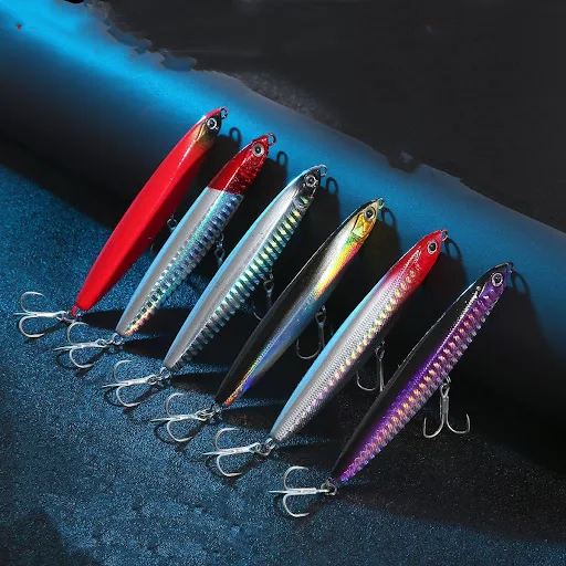 Title 13, Isca artificial Flying Ghost Pencil com contas,...