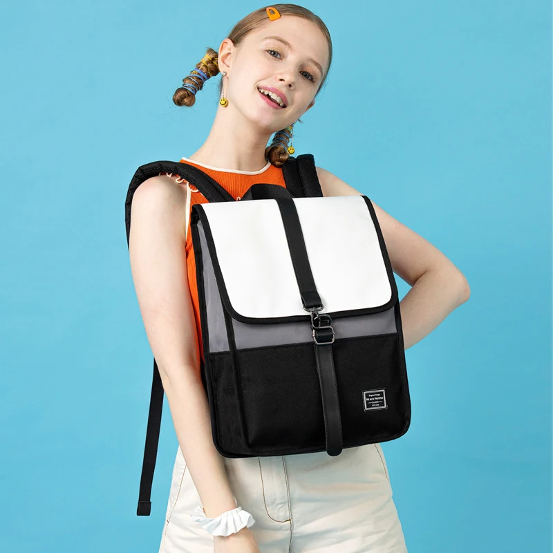 Mochila para estudantes de ensino médio japonês e coreano, design espaçoso e estiloso, ideal para livros e materiais escolares. — foto 1