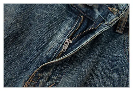 Title 23, All-match loose straight washed worn jeans. Com...