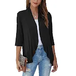 Cardigan tinta unita con volant e top. Perfetto per un look elegante e versatile. Comodo e alla moda, ideale per ogni occasione. — foto 4