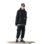 Jaqueta masculina com capuz e múltiplos bolsos, casual e moderna. Perfeita para um visual trendy e funcional, ideal para o dia a dia. — foto 5