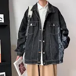 Casaco masculino folgado e oversized estilo Hong Kong, perfeito para um visual moderno e despojado. Conforto e estilo garantidos. — foto 8