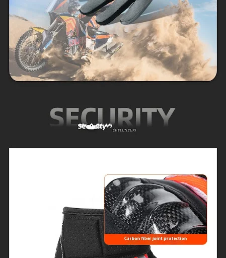 Title 12, Carbon Fiber Motorcycle Riding Gloves for Super...