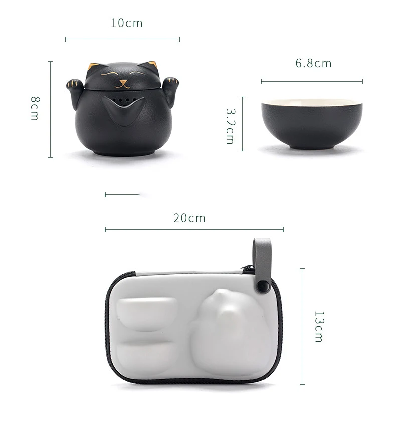 Title 1, Portable Tea Set Quick-off Cup One Pot and Two ...