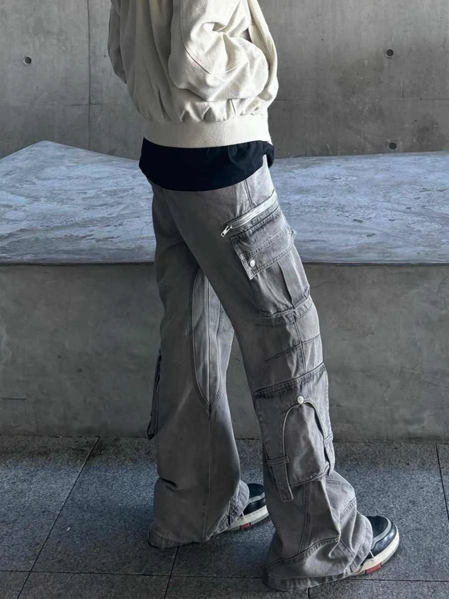 American High Street Workwear Skinny Jeans met meerdere zakken. Slanke pasvorm, ideaal voor werk en dagelijks gebruik. Duurzaam en functioneel. — foto 4