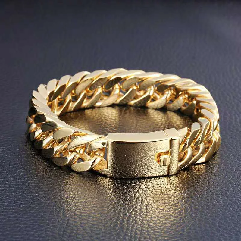 Legering dubbele buckle trend armband — foto 5