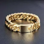 Legering dubbele buckle trend armband — foto 5